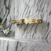 Premium Butterfly Unique Kada With 18K Gold Platted With Stainless Steel